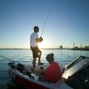 sunset-boat-fishing-on-calaveras-lake